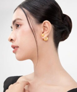 Bông tai ngọc trai Dior South Sea Vàng Kim – Vẻ đẹp sang trọng từ Shinepearl