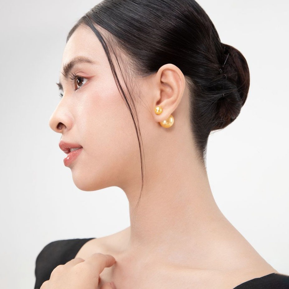 Bông tai ngọc trai Dior South Sea Vàng Kim – Vẻ đẹp sang trọng từ Shinepearl