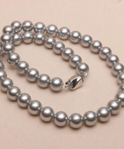 Bộ chuỗi cổ ngọc trai Tahiti Xám Bạc