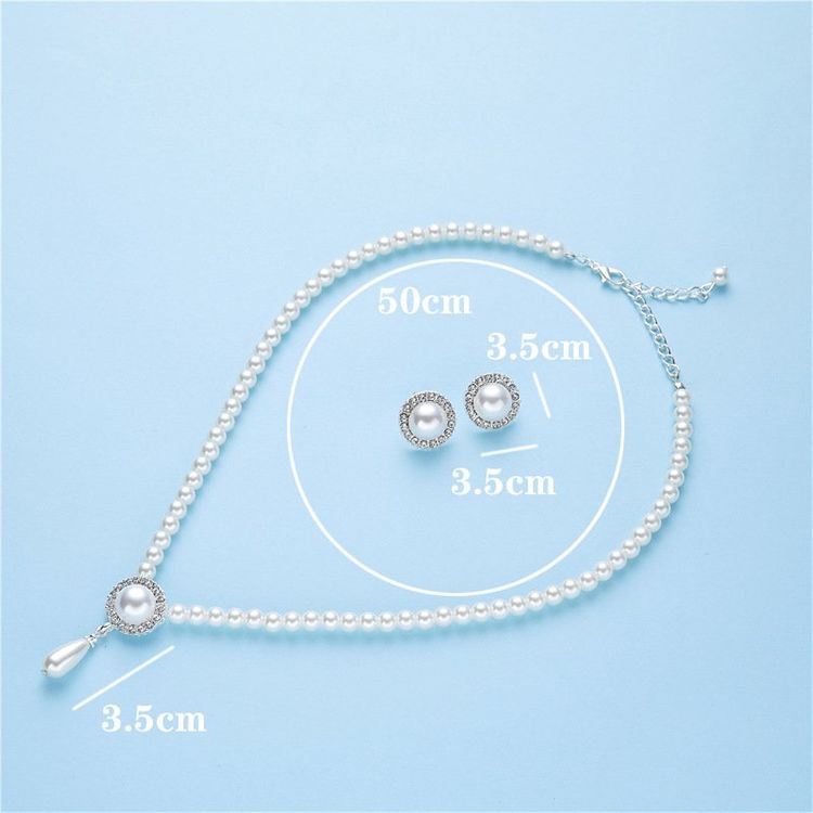 Bộ chuỗi Trai Vip Akoya Trắng Ngà 7mm - Ngọc trai Shine Pearl