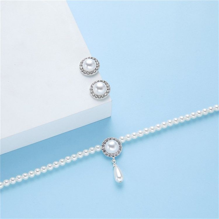 Bộ chuỗi Trai Vip Akoya Trắng Ngà 7mm - Ngọc trai Shine Pearl