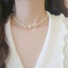 Bộ chuỗi trai nhí Akoya Trắng Ngà 6mm - 10mm - Ngọc trai Shine Pearl