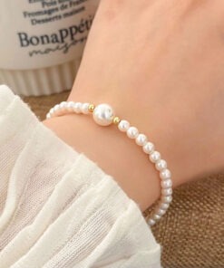 Bộ chuỗi trai nhí Akoya Trắng Ngà 6mm - 10mm - Ngọc trai Shine Pearl