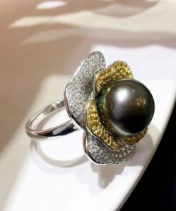 Mẫu Chế Tác Độc Quyền Ngọc Trai Tahiti 12mm SP 89121 Vẻ đẹp sang trọng từ Shinepearl