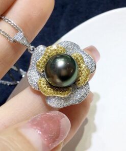 Mẫu Chế Tác Độc Quyền Ngọc Trai Tahiti 12mm SP 89121 Vẻ đẹp sang trọng từ Shinepearl